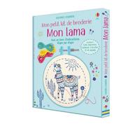 Mon Lama - Coffret Avec 1 Toile Imprimée, 1 Tambour À Broder, Fil Et Aiguille