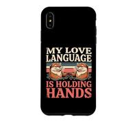 Mon langage d'amour est de se Tenir la Main sur Un Couple de loutres Coque pour iPhone XS Max