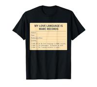 Mon langage d'amour est le catalogue de la bibliothèque rétro de MARC Records T-Shirt