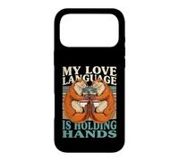 Mon langage d'amour se Tient la Main en Couple de loutres Coque pour iPhone 17 Pro Max