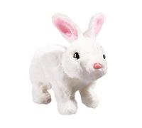 Mon lapin réaliste - Lapin de Pâques interactif en peluche avec sons et mouvements, lapin mignon réaliste | Pour Pâques, anniversaire, garçons, filles, , voyages à la maison, crèche B
