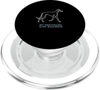 Mon lévrier est Mon âme sœur, Amoureux des Animaux de Compagnie Greyhound Racing PopSockets PopGrip pour MagSafe