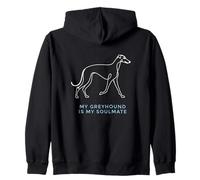 Mon lévrier est Mon âme sœur, Amoureux des Animaux de Compagnie Greyhound Racing Sweat à Capuche