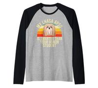 Mon Lhasa Apso est plus intelligent que votre étudiant d'honneur Lhassa Apso Manche Raglan