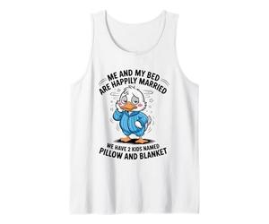 Mon lit et Moi Sommes mariés et Nous Avons 2 Enfants nommés Duck Débardeur