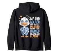 Mon lit et Moi Sommes mariés et Nous Avons 2 Enfants nommés Duck Sweat à Capuche