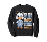 Mon lit et Moi Sommes mariés et Nous Avons 2 Enfants nommés Duck Sweatshirt