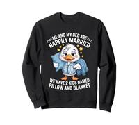Mon lit et Moi Sommes mariés et Nous Avons 2 Enfants nommés Duck Sweatshirt