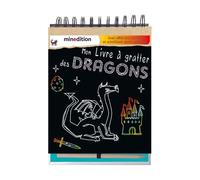 Mon livre à gratter des Dragons - Hannah Lang - Minedition Eds - broché - Document jeunesse