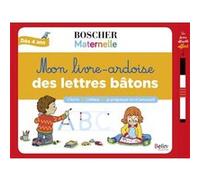 Mon livre-ardoise des lettres bâtons Séverine Cordier (Illustration)