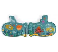 Mon Livre Bain sous-Marin 16 x 11,5 cm et Figurine en Mousse - Illustrations Animaux sirenes - Jouet Bain Bebe 1 an / 12 Mois