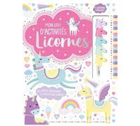 Mon livre d'activités Licornes – Avec 5 crayons empilables – 1.2.3 SOLEIL!