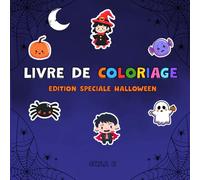 Mon Livre de Coloriage Halloween pour Enfants: 50 Coloriages Mignons et Faciles - Citrouilles, Fantômes, Sorcières et Chauves-souris - Activité Créative et Ludique