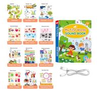 Mon Livre de Mots Toucher Les Mots Anglais, Apprendre à Parler | livres interactifs rechargeables pour , garçons, filles, maternelle, maison, lecture, anniversaire, Noël, activités