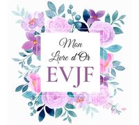 Mon Livre d'Or EVJF: idée de cadeau original pour l'enterrement de vie de jeune fille | carnet personnalisable à compléter de messages de ... et de photos souvenirs par les invitées