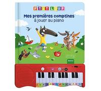 Mon livre piano - mes premières comptines à jouer au piano - p'tit loup