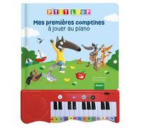 Mon livre piano p'tit loup - mes 1eres comptines - Orianne Lallemand - Auzou Philippe Eds - cartonné - Comptine, chant