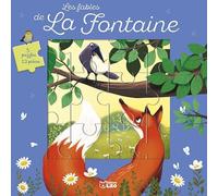 Mon Livre puzzle 12p- Les Fables de La Fontaine - Dès 3 ans