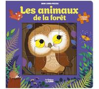 Mon livre puzzle 9 pièces - Les animaux de la forêt - 5 puzzles à faire - Dès 2 ans