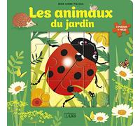 Mon livre puzzle 9 pièces -Les animaux du jardin -Dès 2 ans