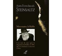 Mon maitre, le rabbi - STEINSALTZ ADIN EVEN-ISRAEL - Cerf - broché - Essai