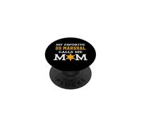 Mon maréchal américain préféré m'appelle Maman, mère, Fils, Fille, Maman PopSockets PopGrip Adhésif