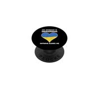 Mon Mari est ukrainien, Rien ne m'effraie pour ma Femme PopSockets PopGrip Adhésif