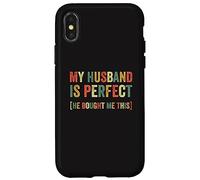 Mon Mari est Un Mariage Parfait, Une Femme drôle, Un Mariage Sarcastique Coque pour iPhone X/XS