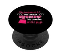 Mon mari et moi faisons un atelier, il travaille et je fais du shopping PopSockets PopGrip Adhésif