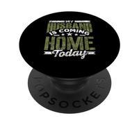 Mon Mari Rentre À La Maison Aujourd'hui Soldat Militaire PopSockets PopGrip Adhésif