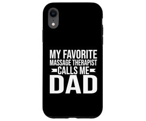 Mon massothérapeute préféré m'appelle Papa Massothérapeute Coque pour iPhone XR