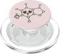 Mon Matin Molecule Caféine Chimie Café Meme PopSockets PopGrip pour MagSafe