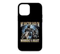 Mon médecin a Dit Que Je suis Une bête morbide - Fun Wolf Meme Guys Men Coque pour iPhone 12 Mini