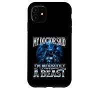 Mon médecin a Dit Que j'étais Morbidly A Beast Funny Alpha Wolf Meme Coque pour iPhone 11