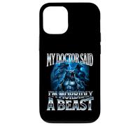 Mon médecin a Dit Que j'étais Morbidly A Beast Funny Alpha Wolf Meme Coque pour iPhone 12/12 Pro
