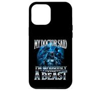 Mon médecin a Dit Que j'étais Morbidly A Beast Funny Alpha Wolf Meme Coque pour iPhone 12 Pro Max