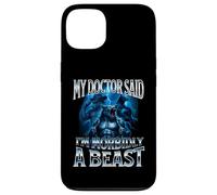 Mon médecin a Dit Que j'étais Morbidly A Beast Funny Alpha Wolf Meme Coque pour iPhone 13