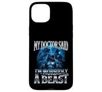 Mon médecin a Dit Que j'étais Morbidly A Beast Funny Alpha Wolf Meme Coque pour iPhone 15 Plus