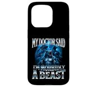 Mon médecin a Dit Que j'étais Morbidly A Beast Funny Alpha Wolf Meme Coque pour iPhone 15 Pro