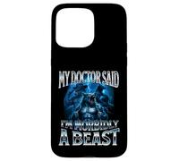 Mon médecin a Dit Que j'étais Morbidly A Beast Funny Alpha Wolf Meme Coque pour iPhone 15 Pro Max