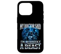 Mon médecin a Dit Que j'étais Morbidly A Beast Funny Alpha Wolf Meme Coque pour iPhone 16 Pro