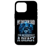 Mon médecin a Dit Que j'étais Morbidly A Beast Funny Alpha Wolf Meme Coque pour iPhone 16 Pro Max