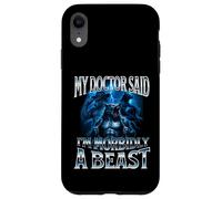 Mon médecin a Dit Que j'étais Morbidly A Beast Funny Alpha Wolf Meme Coque pour iPhone XR