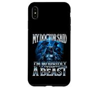 Mon médecin a Dit Que j'étais Morbidly A Beast Funny Alpha Wolf Meme Coque pour iPhone XS Max
