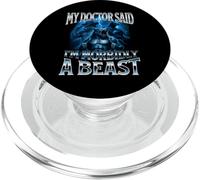 Mon médecin a Dit Que j'étais Morbidly A Beast Funny Alpha Wolf Meme PopSockets PopGrip pour MagSafe