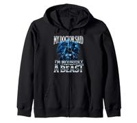Mon médecin a Dit Que j'étais Morbidly A Beast Funny Alpha Wolf Meme Sweat à Capuche