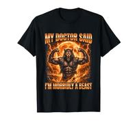 Mon médecin a Dit Que j'étais Morbidly A Beast Funny Alpha Wolf Meme T-Shirt