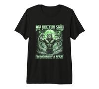Mon médecin a Dit Que j'étais Morbidly A Beast Funny Alpha Wolf Meme T-Shirt Haut de Gamme
