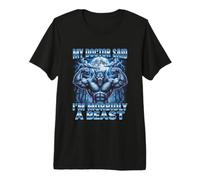 Mon médecin a Dit Que j'étais Morbidly A Beast Funny Alpha Wolf Meme T-Shirt Haut de Gamme