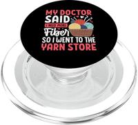 Mon médecin m'a Dit Que J'avais Besoin de Plus de Fibres, Alors Je suis allée au Magasin de Laine PopSockets PopGrip pour MagSafe